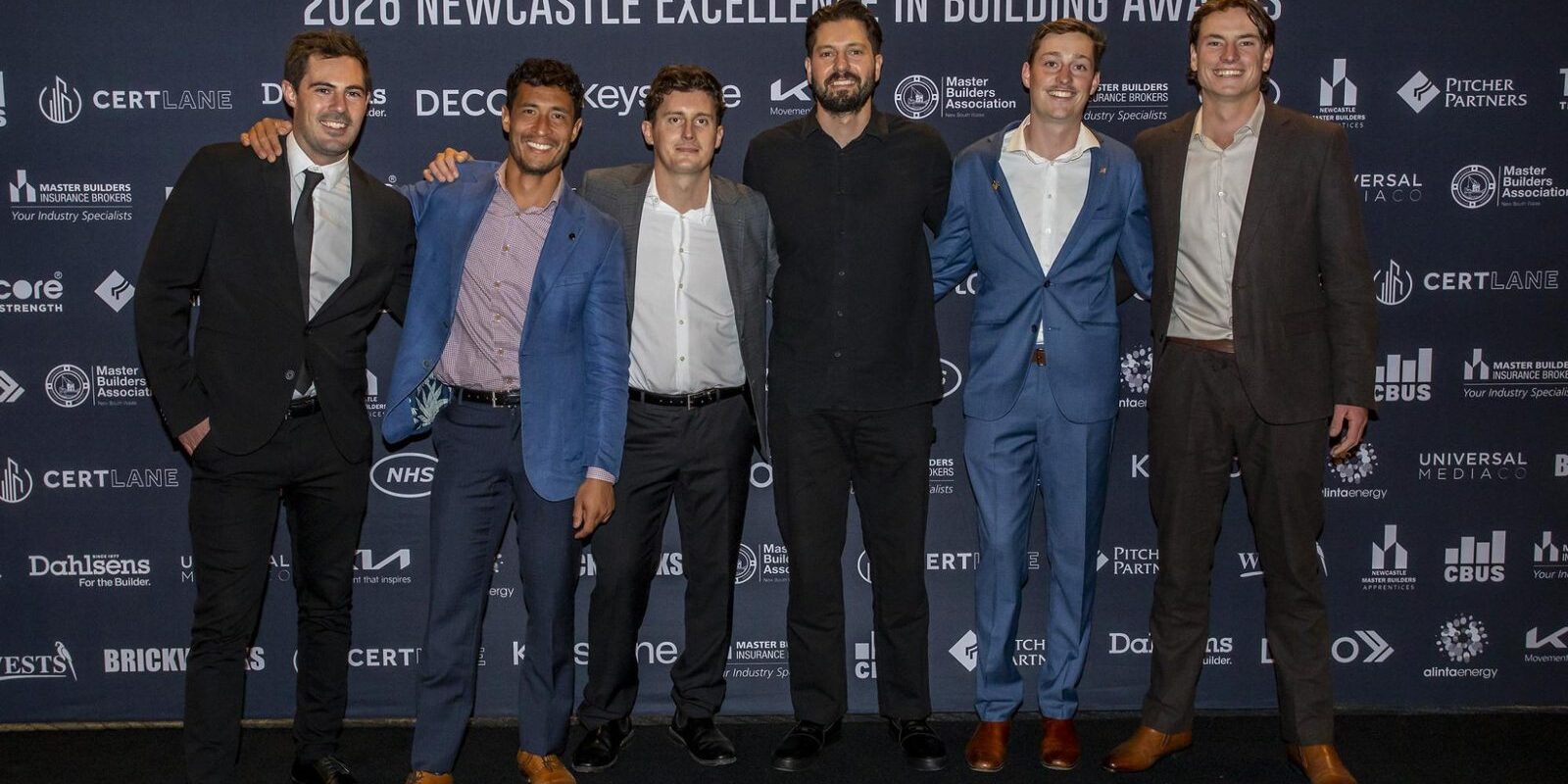 Lou Projects team at the 2026 MBA Newcastle awards Six members of the Lou Projects team at the Master Builders NSW 2026 Newcastle Excellence in Building Awards